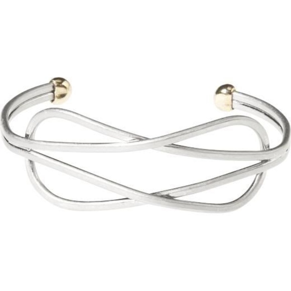 GAP Jewelry New Gap Hammered Silver Cuff Bangle Bracelet Poshmark
